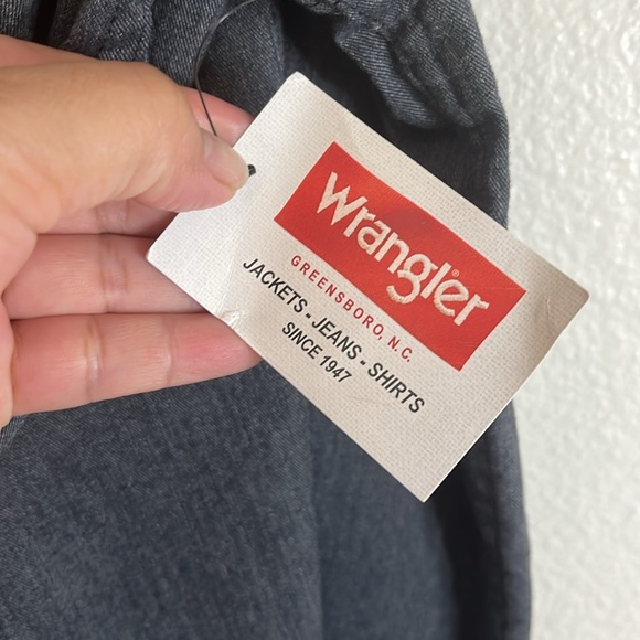 Wrangler All Day Comfort XL Men Gray Long Sleeve Mens Shirt Full Button - Picture 8 of 12